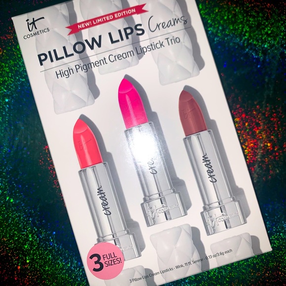 💄 IT Cosmetics Pillow Lips Cream Lipstick Trio 💄 - Picture 1 of 5
